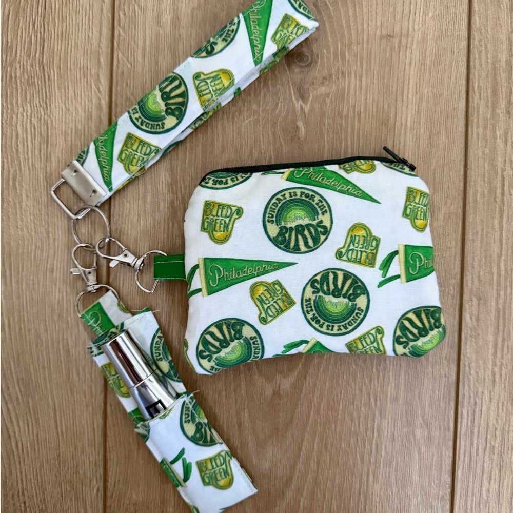 Philadelphia Themed Pouch and Keychain Set